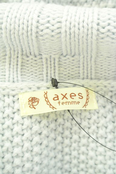 axes femme（アクシーズファム）の古着「レースアップ袖オフショルダーニット（ニット）」大画像６へ