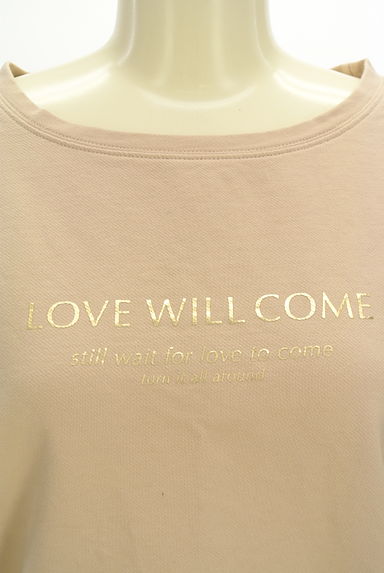 rienda（リエンダ）の古着「バックリボンロゴスウェット（スウェット・パーカー）」大画像４へ