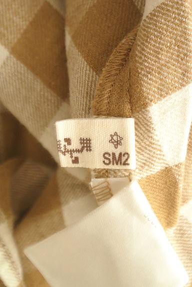 SM2（サマンサモスモス）の古着「チェック柄膝丈キャミワンピース（キャミワンピース）」大画像６へ