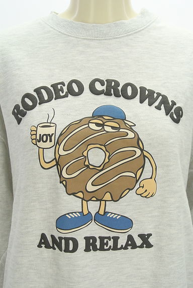 RODEO CROWNS（ロデオクラウン）の古着「プリントスウェットトップス（スウェット・パーカー）」大画像４へ
