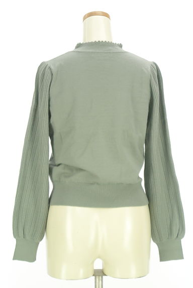 PROPORTION BODY DRESSING（プロポーションボディ ドレッシング）の古着「透かしリブ袖モックネックニット（ニット）」大画像２へ