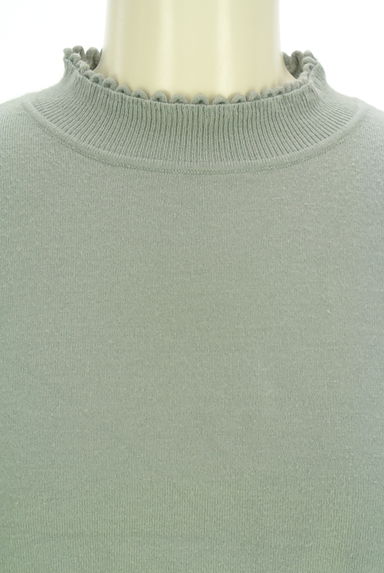 PROPORTION BODY DRESSING（プロポーションボディ ドレッシング）の古着「透かしリブ袖モックネックニット（ニット）」大画像４へ