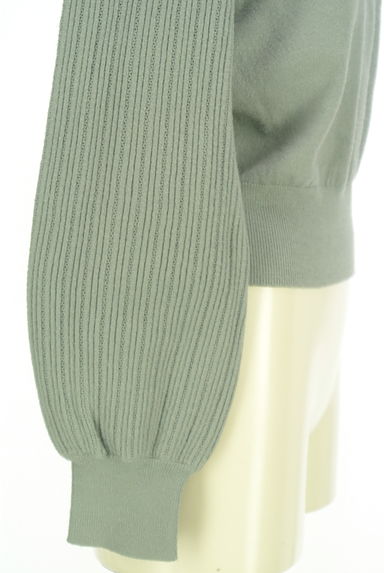 PROPORTION BODY DRESSING（プロポーションボディ ドレッシング）の古着「透かしリブ袖モックネックニット（ニット）」大画像５へ