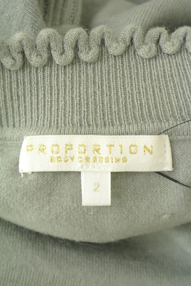 PROPORTION BODY DRESSING（プロポーションボディ ドレッシング）の古着「透かしリブ袖モックネックニット（ニット）」大画像６へ