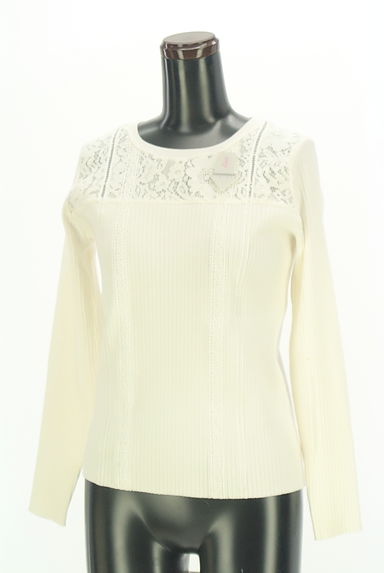 PROPORTION BODY DRESSING（プロポーションボディ ドレッシング）の古着「レース切替リブニット（ニット）」大画像４へ