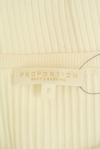 PROPORTION BODY DRESSING（プロポーションボディ ドレッシング）の古着「レース切替リブニット（ニット）」大画像６へ