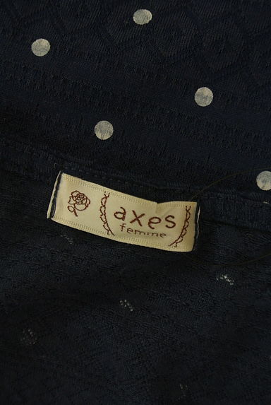axes femme（アクシーズファム）の古着「ドット柄シフォンリボンカットソー（カットソー・プルオーバー）」大画像６へ