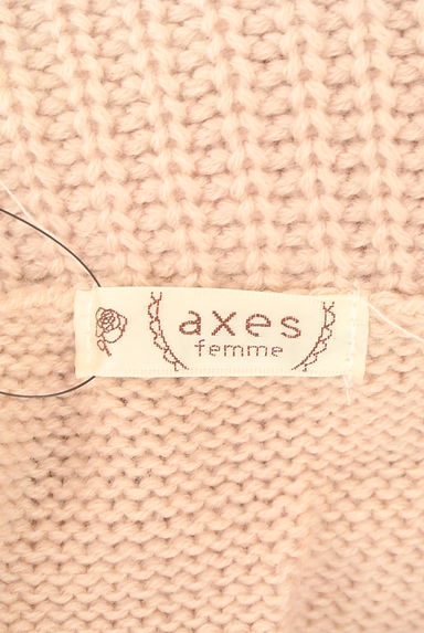 axes femme（アクシーズファム）の古着「ケーブルニットミニワンピース（ワンピース・チュニック）」大画像６へ