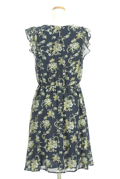 axes femme（アクシーズファム）の古着「花柄シフォン膝上ワンピース（ワンピース・チュニック）」大画像２へ