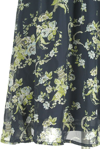 axes femme（アクシーズファム）の古着「花柄シフォン膝上ワンピース（ワンピース・チュニック）」大画像５へ