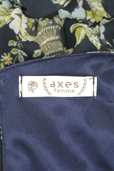 axes femme（アクシーズファム）の古着「花柄シフォン膝上ワンピース（ワンピース・チュニック）」大画像６へ