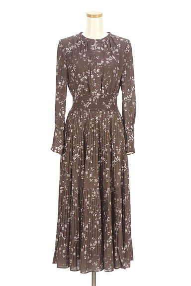PROPORTION BODY DRESSING（プロポーションボディ ドレッシング）の古着「花柄ロングシフォンワンピース（ワンピース・チュニック）」大画像１へ