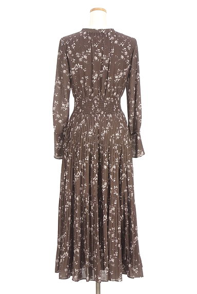 PROPORTION BODY DRESSING（プロポーションボディ ドレッシング）の古着「花柄ロングシフォンワンピース（ワンピース・チュニック）」大画像２へ