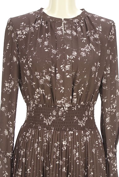 PROPORTION BODY DRESSING（プロポーションボディ ドレッシング）の古着「花柄ロングシフォンワンピース（ワンピース・チュニック）」大画像４へ