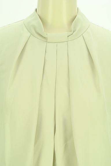 NATURAL BEAUTY BASIC（ナチュラルビューティベーシック）の古着「スタンドカラータックブラウス（カットソー・プルオーバー）」大画像４へ