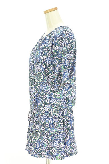 sportiff（スポーティフ）の古着「エスニック花柄ドロストカットソー（カットソー・プルオーバー）」大画像３へ