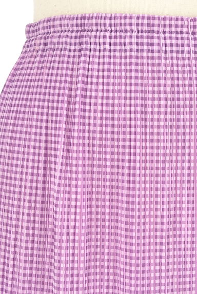 PLEATS PLEASE（プリーツプリーズ）の古着「ギンガムチェックプリーツスカート（ロングスカート・マキシスカート）」大画像４へ