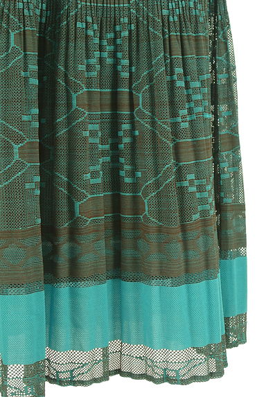 PLEATS PLEASE（プリーツプリーズ）の古着「メッシュプリーツスカート（ロングスカート・マキシスカート）」大画像５へ