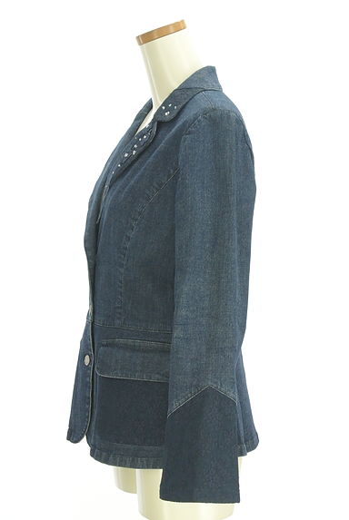 LEILIAN（レリアン）の古着「レース切替デニムジャケット（ジャケット）」大画像３へ
