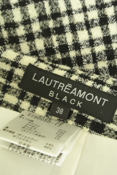 LAUTREAMONT（ロートレアモン）の古着「ラップ風ラメチェック膝下スカート（ロングスカート・マキシスカート）」大画像６へ