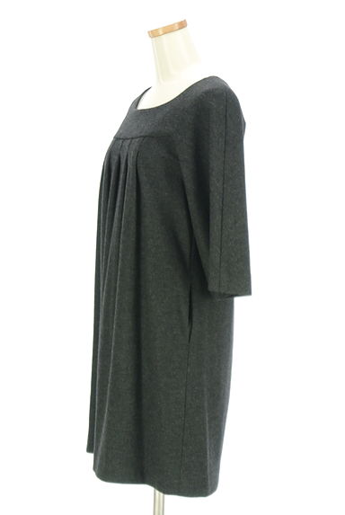 PROPORTION BODY DRESSING（プロポーションボディ ドレッシング）の古着「七分袖ウール膝上ワンピース（ワンピース・チュニック）」大画像３へ