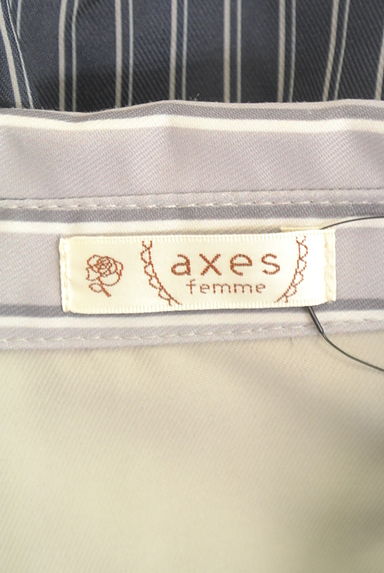 axes femme（アクシーズファム）の古着「ストライプ柄切替シャツワンピース（ワンピース・チュニック）」大画像６へ