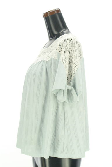 axes femme（アクシーズファム）の古着「フラワーレース切替ブラウス（カットソー・プルオーバー）」大画像３へ