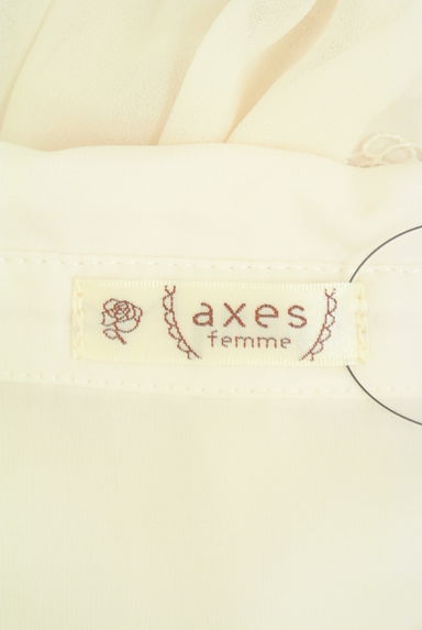 axes femme（アクシーズファム）の古着「リボンブローチ付きシフォンブラウス（ブラウス）」大画像６へ