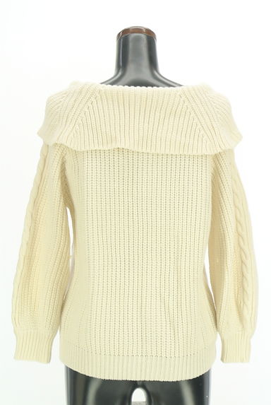 axes femme（アクシーズファム）の古着「ベロアレースアップオフショルダーニット（ニット）」大画像２へ