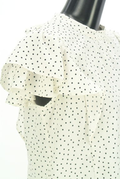 PROPORTION BODY DRESSING（プロポーションボディ ドレッシング）の古着「ドットフリルカットソー（カットソー・プルオーバー）」大画像４へ