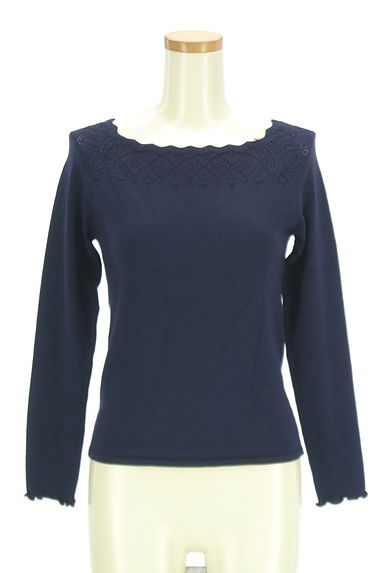PROPORTION BODY DRESSING（プロポーションボディ ドレッシング）の古着「スカラップネックニット（ニット）」大画像１へ