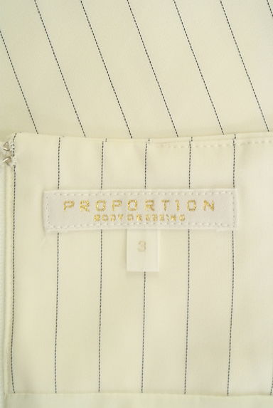 PROPORTION BODY DRESSING（プロポーションボディ ドレッシング）の古着「膝丈ストライプスカート（ミニスカート）」大画像６へ