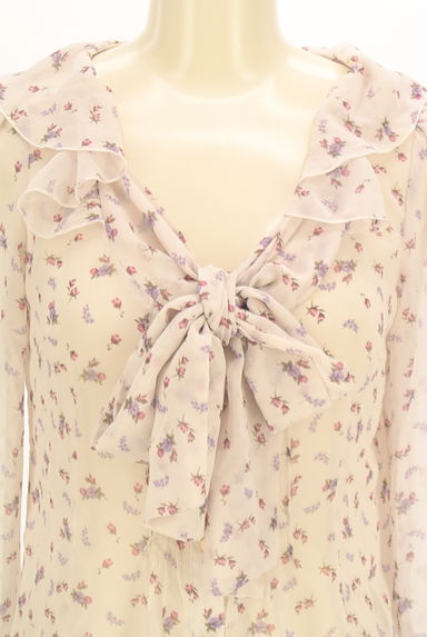 dazzlin（ダズリン）の古着「花柄フリルシフォンブラウス（ブラウス）」大画像４へ