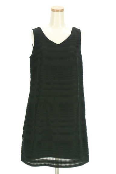 PROPORTION BODY DRESSING（プロポーションボディ ドレッシング）の古着「シアーマルチボーダー膝上ワンピース（ワンピース・チュニック）」大画像１へ