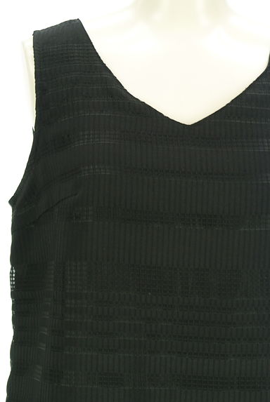 PROPORTION BODY DRESSING（プロポーションボディ ドレッシング）の古着「シアーマルチボーダー膝上ワンピース（ワンピース・チュニック）」大画像４へ