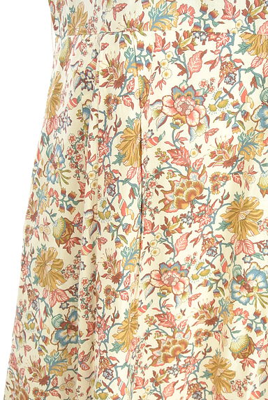 SCAPA（スキャパ）の古着「フレンチスリーブ花柄ロングワンピース（ワンピース・チュニック）」大画像５へ