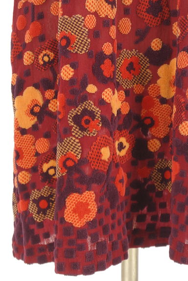 TABASA（タバサ）の古着「花柄膝上ニットワンピース（ワンピース・チュニック）」大画像５へ