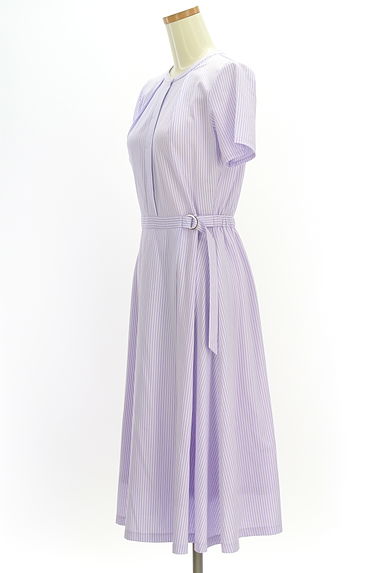 MACKINTOSH PHILOSOPHY（マッキントッシュ フィロソフィー）の古着「ストライプ柄膝下ワンピース（ワンピース・チュニック）」大画像３へ