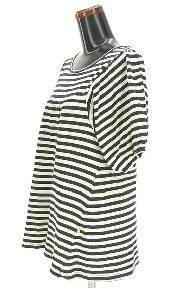 BEAMS Women's（ビームス　ウーマン）の古着「BEAMS BOY パフスリーブボーダーカットソー（カットソー・プルオーバー）」大画像３へ