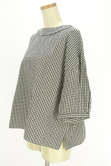 Conges payes（コンジェ ペイエ）の古着「チェック柄ロールカラーブラウス（カットソー・プルオーバー）」大画像３へ