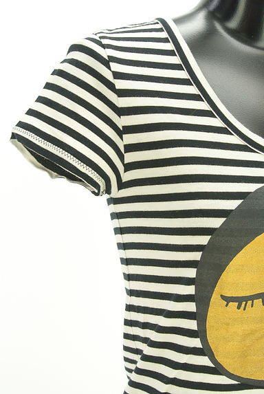 TSUMORI CHISATO（ツモリチサト）の古着「フロントプリントラメボーダーTシャツ（Ｔシャツ）」大画像４へ