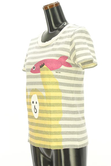 Ne-net（ネネット）の古着「キャラプリントボーダーTシャツ（Ｔシャツ）」大画像３へ