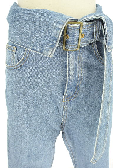 Spick and Span（スピック＆スパン）の古着「U by Spick and Span ベルト付きデニム（デニムパンツ）」大画像４へ