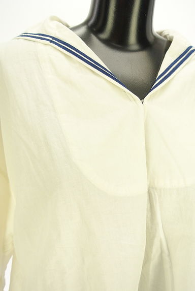 BEAMS Women's（ビームス　ウーマン）の古着「BEAMS BOY セーラー襟ブラウス（カットソー・プルオーバー）」大画像４へ