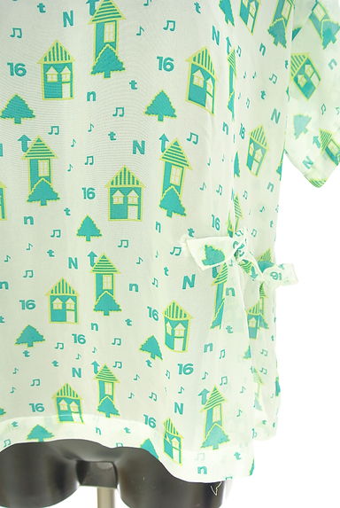 Ne-net（ネネット）の古着「おうち柄シフォンカットソー（カットソー・プルオーバー）」大画像５へ