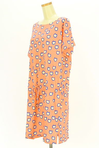 TSUMORI CHISATO（ツモリチサト）の古着「猫柄ドロストワンピース（ワンピース・チュニック）」大画像３へ