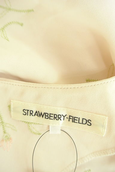 STRAWBERRY-FIELDS（ストロベリーフィールズ）の古着「花刺繍タックカットソー（カットソー・プルオーバー）」大画像６へ