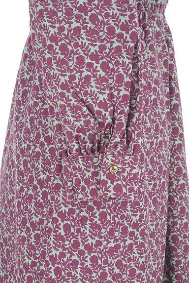Te chichi（テチチ）の古着「ウエストゴム花柄ロングワンピース（ワンピース・チュニック）」大画像５へ