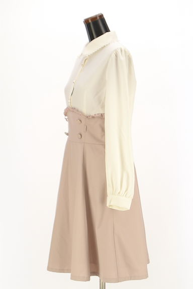 axes femme（アクシーズファム）の古着「axes femme POETIQUE バイカラーワンピース（ワンピース・チュニック）」大画像３へ