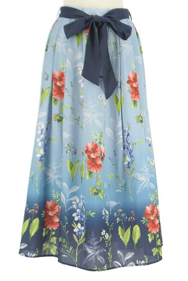 axes femme（アクシーズファム）の古着「ベルト付き花柄ロングスカート（ロングスカート・マキシスカート）」大画像１へ